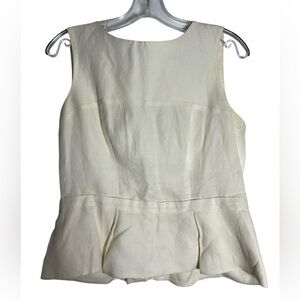 Chic Cream Peplum Blouse